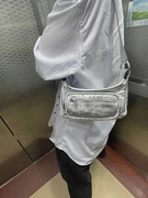 韩国小众margesh双口袋机车包做旧复古时尚斜挎腋下包牛皮(包牛皮)女包
