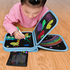 画画板儿童家用涂色小黑板，涂鸦可擦写字图画板，便携宝宝画画的玩具