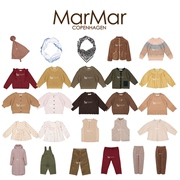 4折Marmar22秋冬款婴儿宝宝男女童复古格子长袖衬衫儿童纯色上衣