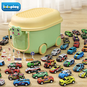 儿童合金小汽车玩具车男孩，2一3岁宝宝惯性仿真赛车套装模型回力车