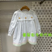太平鸟童装minipeace24年春婴童女韩版可爱长袖连衣裙fae1201