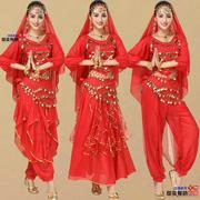 印度舞蹈表演出服套装，女装成人民族舞秧歌舞，新疆舞肚皮舞服装