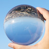 透明大玻璃球珠子实心水晶球，摆件直径贴画，涂布弹珠工艺装饰抛光球