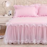 床单单品韩版蕾丝床裙单件公主床罩花边床套加厚床垫保护套