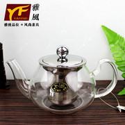 雅风鸿运壶 手工制作直火壶 耐热玻璃茶壶 泡茶器 花茶壶