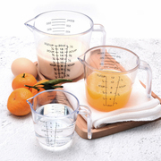 加厚塑料量杯烘培透明家用食品级，带刻度杯，烧杯量筒小厨房奶茶杯子