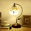 复古实木中式台灯欧式简约客厅，书房卧室床头灯，美式浪漫古典调光灯