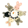 可爱兔子玩偶挂件羊毛毡戳戳乐diy手工制作创意礼物蓬蓬球材料包