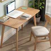实木书桌家用卧室儿童学生，写字桌简约台式电脑桌北欧简易办公桌子