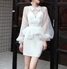 白色晚礼服女平时可穿短款洋装小礼服气质宴会名媛显瘦包臀连衣裙