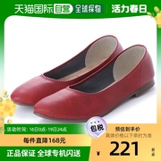 日本直邮O.G.A女士浅口鞋红色轻便透气低跟潮流经典舒适女鞋