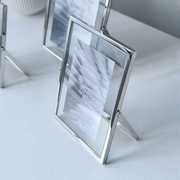 照片相框摆台创意个性透明玻璃，金属5寸6寸7寸8寸10寸水晶相册框架