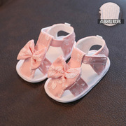 婴儿凉鞋子春春夏季0一3-6个月新生儿男女宝宝学步鞋袜软底不掉