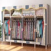 布衣柜(布衣柜)隔板分层架大号，加粗实木简易衣柜衣橱收纳架子衣架卧室柜子