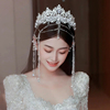 闪亮新娘头饰韩式超仙水晶流苏串珠额饰高级感婚礼造型配饰品
