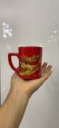 限定版红杯陶瓷马克杯咖啡杯饮水杯茶杯杯子不留咖啡渍品牌