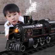 真复古蒸汽火车玩具益智高铁，轨道模型男孩女孩生日礼物过年礼盒