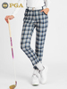 美国PGA 高尔夫裤子女士/长裤灯芯绒英伦风格子女装九分裤