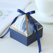 钻石喜糖盒子 结婚创意婚礼商务宝宝满月生日糖果包装盒ins风格