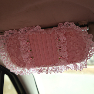 美美熊汽车用装饰品多功能遮阳板，车内cd夹可爱车载cd包袋遮阳板套
