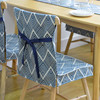 日式简约餐桌布艺椅垫椅套坐垫，套装家用棉麻座垫，椅子垫成套带靠背