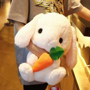 毛绒玩具长耳朵兔子萝卜小白兔公仔抱枕大号可爱布娃娃一件代发