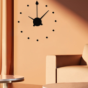 全铜免打孔挂钟客厅现代简约家用装饰艺术钟表，创意网红静音石英钟