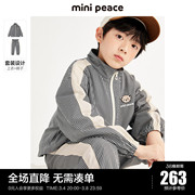 minipeace太平鸟童装男童套装春洋气时尚运动外套裤子潮奥莱