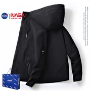 NASA外套男士2024春秋季防风户外冲锋衣男款痞帅休闲工装夹克