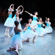 芭蕾舞裙演出儿童比赛专业表演服天蓝色长裙，篷篷裙成人芭蕾演出服