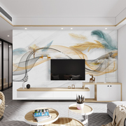 电视背景墙贴现代简约大气高档北欧风艺术羽毛3d立体沙发装饰墙布