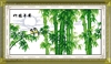 竹子小鸟图案印花十字绣客厅简单绣中式清新自然字画竹报平安