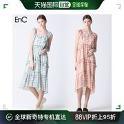 韩国直邮EnC 连衣裙 ENCE 荷叶边 蕾丝 无袖 雪纺绸材质 长款
