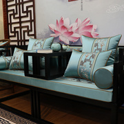 新中式实木沙发坐垫带靠背古典红木罗汉床垫子五件套红木椅垫