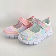 斯乃纳儿童鞋2022年春夏款女童单网镂空方口运动鞋