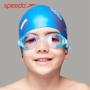 speedo速比涛儿童泳镜6-14岁男女童防水防雾高清大(高清大)框专业游泳眼镜