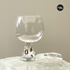 Moreover创意艺术感彩色宝石酒杯彩点玻璃杯欧式礼物红酒杯香槟杯