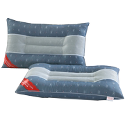 决明子枕头双边磁疗枕芯单人护颈枕学生保健枕网面理想蓝单只
