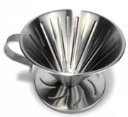 咖啡手冲滤杯滴滤式咖啡杯，不锈钢手冲杯v型滤杯杯架
