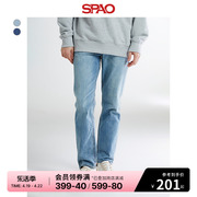 spao韩国同款2024年春季男士，直筒休闲时尚牛仔裤sptjea9c11