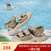 骆驼男鞋2023年夏季时尚，休闲户外防滑沙滩鞋，透气厚底运动凉鞋