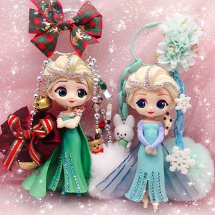 迪士尼公主儿童书包挂件小朋友学生包挂礼物冰雪奇缘爱莎可爱女孩