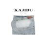 kajibu浅色高腰牛仔短裙，女夏季高级感弹力紧身性感辣妹包臀半身裙