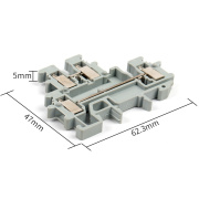 凯蓝纯铜件双层接线端子UKK2.5 双进双出MBKKB2.5mm 25A/500V