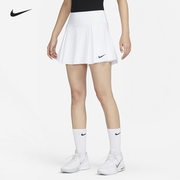 nike耐克网球裙女子运动短裙，内置底裤休闲高腰半身裙dx1422-100