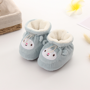 春秋冬婴儿鞋软底棉鞋，暖0-3-6-12个月，新生儿男女宝宝步前可爱鞋袜