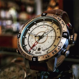 天美时timex户外运动手表，男多功能潮汐指南针，夜光男表t2n721