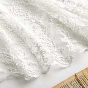 网纱布料白色绣花蕾丝面料服装裙装打底布料桌布背景布手工diy