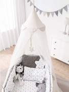 KIDDA婴儿床蚊帐带支架全罩式通用新生宝宝防蚊罩儿童可折叠升降