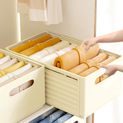 衣服收纳盒家用衣柜收纳分层神器，衣物收纳箱厨房橱柜可伸缩整理筐